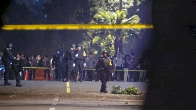 Suasana di lokasi ledakan di kawasan Parkir Timur Senayan, Jakarta, Minggu (17/2/2019). Foto: Kumparan.
