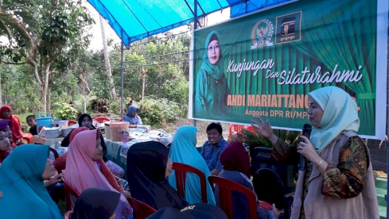 Andi Mariattang melakukan temu konstituen di Bulukumba, kemarin.