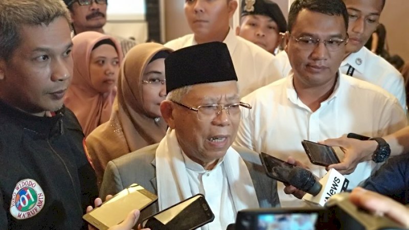 Calon wakil presiden RI nomor urut 01, KH Ma'ruf Amin