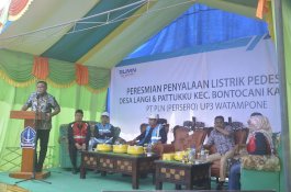 Dua Desa Pedalaman di Bone, Sudah Bisa Nikmati Listrik