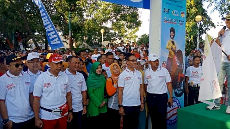 Milenial Road Safety Festival (MRSF) di Lapangan Makkattang Daeng Sibali, Minggu (24/2/2019).