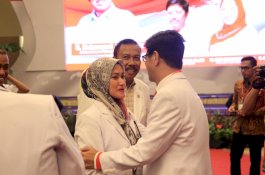 Bupati Luwu Utara Hadiri Pelantikan Pengurus PMI Sulsel