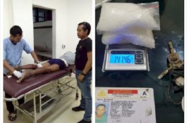 Bandar Narkoba Bolong Keok Ditembak Polisi