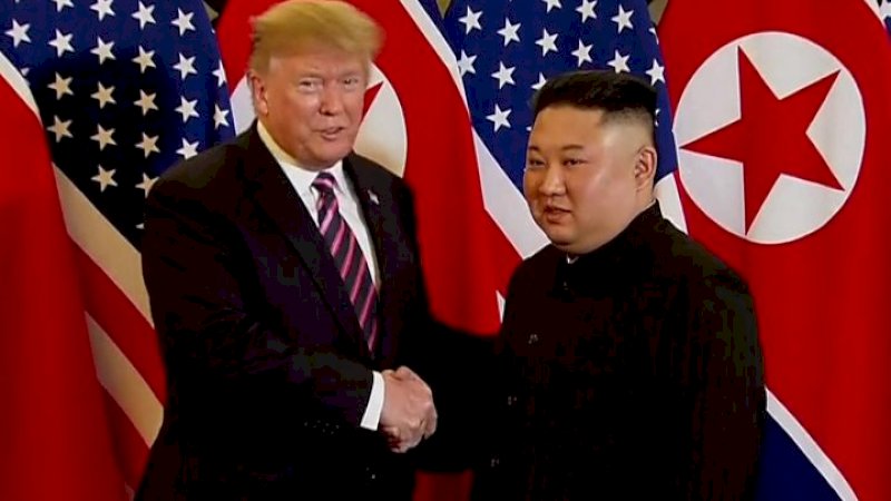 Kim Jong Un dan Donald Trump