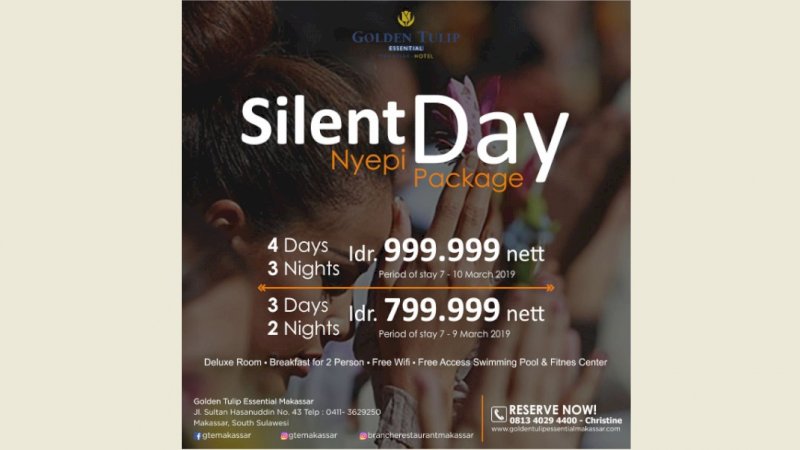 Golden Tulip Essential Hotel Makassar Siapkan Promo menarik Hari Nyepi