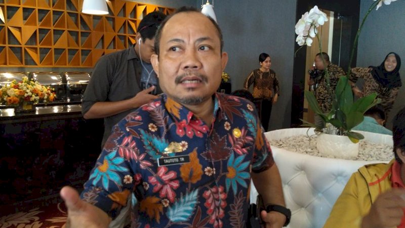Kepala Bapenda Sulsel, Tautoto Tanaranggina, Jumat (1/3/2019).