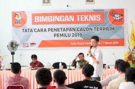 KPU Bantaeng Gelar Bimtek Tata Cara Penetapan Calon Terpilih Pemilu 2019