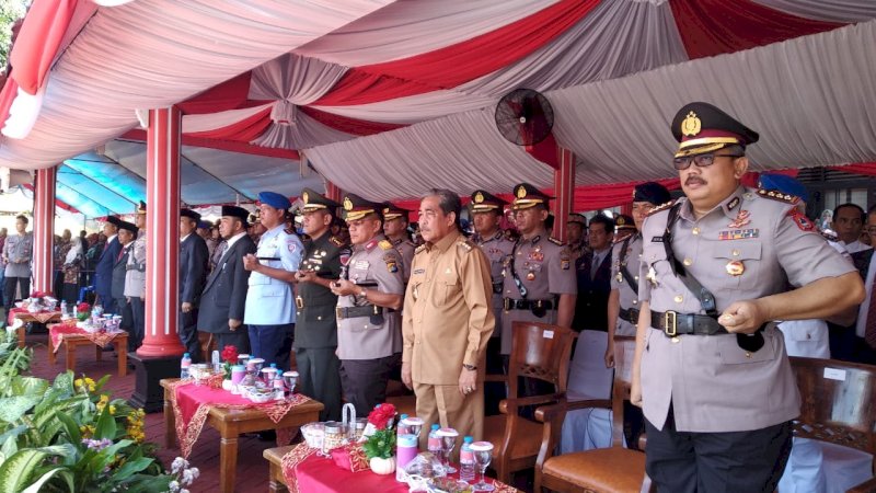 Bupati Sidrap Hadiri Pelantikan Bintara Polri di Makassar
