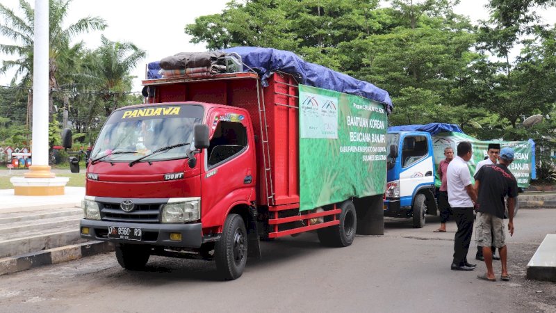 Pemkab Gowa Terima 2 Truk Bantuan dari Bosowa dan JTSE