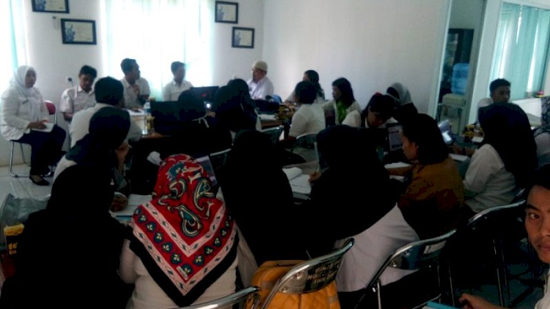 Puskesmas se-Kabupaten Luwu Timur yang terdiri atas PPK Puskesmas, kepala puskesmas dan pejabat pengadaan, melakukan koordinasi dengan pihak LPSE Kabupaten Luwu Timur di kantor Dinas Kominfo Kabupaten Luwu Timur, Rabu (6/3/2019).