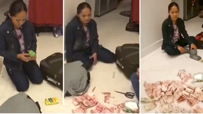 Pembantu tepergok majikan, selundupkan uang.