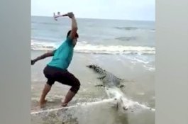 Pada Pukulan Palu Kedua Nelayan Sarawak, Buaya Itu Menggeliat 8 Kali Lalu Mati