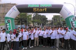 Lepas Peserta Jalan Sehat Dies Natalis, Danny Ungkit Sejarah Perjuangan HMI