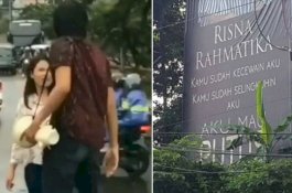 Pacar Selingkuh, Pria Ini Pajang Wajah Pacarnya di Baliho Jumbo