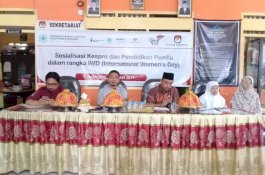Hari Perempuan Internasional, KPU Bantaeng Beri Pendidikan Pemilih untuk Perempuan