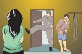 PSK-nya Lagi Haid, Pria Ini Cuma Cium-cium, Apes! Ditangkap Satpol