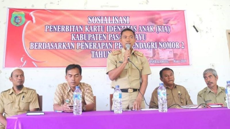 Beri Perlindungan Anak, Dukcapil Pasangkayu Sosialisasi Penerbitan KIA