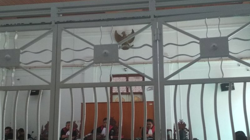Sidang lanjutan kasus dana Bimtek DPRD Enrekang, Kamis (14/3/2019).