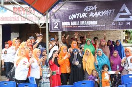 Aura DP Disambut Hangat di Gowa, Warga Tetap Antusias walau Hujan Deras