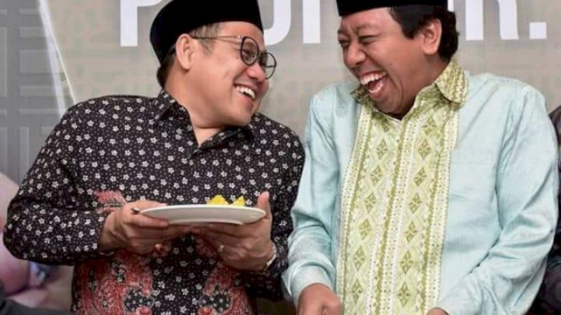 Ketua Umum Partai Kebangkitan Bangsa (PKB), Muhaimin Iskandar dan Ketua DPP PPP non aktif Romahurmuziy (Int)