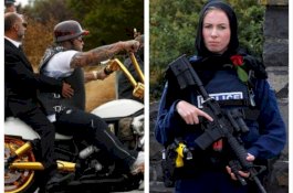 Polisi Berjilbab dan Pria Bertato Kawal Pemakaman Dua Korban Christchurch