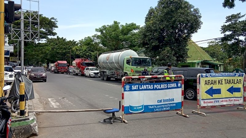 Sispamkota, Ini Sejumlah Jalan yang Ditutup di Gowa