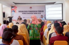 Jadi Narasumber Sosialisasi KPU RI, Andi Mariattang: Laporkan Kalau Ada Caleg Sodorkan Uang!