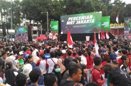 Jokowi Dielu-elukan pada Peresmian MRT, Anies Berterima Kasih kepada Bang Yos hingga Djarot