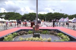 Begini Penampakan Panggung Kampanye Prabowo di Karebosi