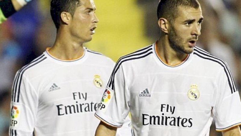 Cristiano Ronaldo dan Karim Benzema