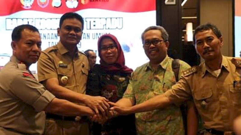 Bupati Barru Hadiri Rakor Terpadu Pelaksanaan Pemilu
