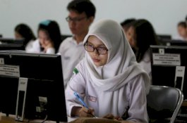 489 Siswa Tak Hadir, UNBK Tingkat SMK 2019 Berjalan Lancar
