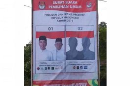 Baliho Spesimen Surat Suara Hanya Muat Capres 01 di Gowa, Ini Tanggapan KPU