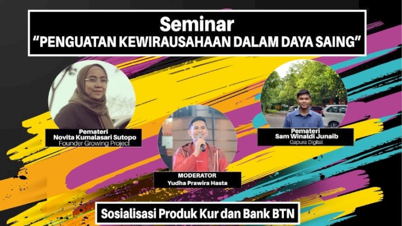 Mahasiswa KKN-E Unifa Gelar Seminar Penguatan Kewirausahaan