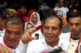 Kampanye Akbar Jokowi-Amin di Karebosi, Danny: Terima Kasih Warga Makassar