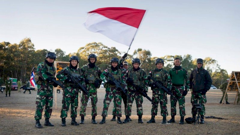 Foto: Kontingen TNI AD di AASAM 2019 (dok TNI AD)