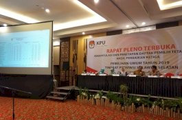 DPTHP-3 Ditetapkan, Pemilih Sulsel Untuk Pemilu 2019 Bertambah 13.825
