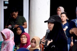 Blusukan di Tamalanrea, Aura DP Disebut Caleg Sombere