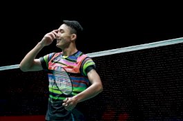 Live Streaming: Jonatan Christie Sementara Tertinggal dari Chen Long