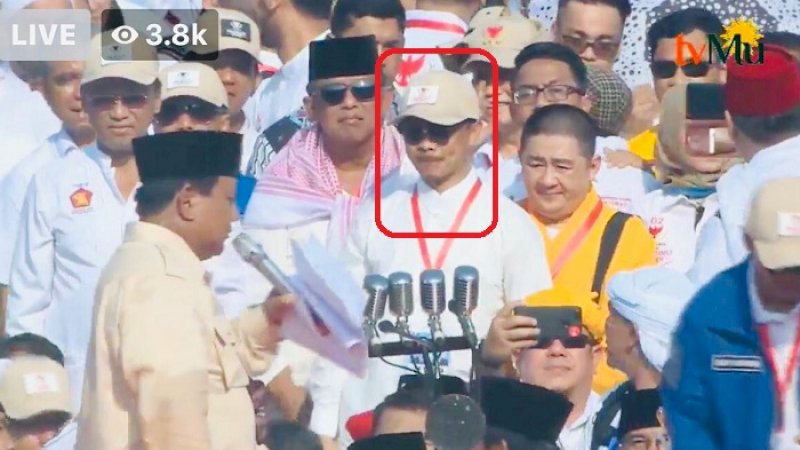 Imam Shamsi Ali di panggung kampanye Prabowo-Sandi di SUGBK, Minggu (7/4/2019).