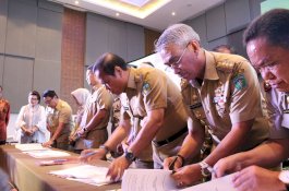 Gandeng KPK, Bupati Lutim Teken MoU dengan BPN dan Bank Sulselbar