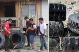 Dua Pria Dibekuk Usai Jual Ban Curiannya ke Teman Bosnya