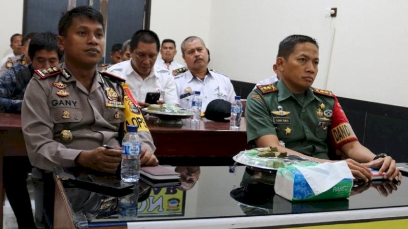 Kodim Takalar dan Polres Takalar siap bekerja sama KPU dan Bawaslu untuk mewujudkan pemilu aman dan damai.