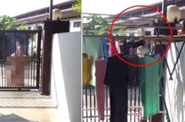 Usai Bakar Dupa, Pria Telanjang Ini Rogoh CD dan BH