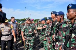 Jelang Pemilu 17 April, Polda-Kodam Gelar Pasukan