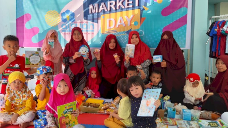 Ajari Anak Berdagang, Rumah Qur'an Aisyah Gelar Market Day