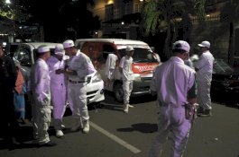 Puluhan Anggota FPI Makassar Ikut Nobar di Posko Prabowo-Sandi