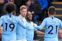 Manchester City Unggul atas Crystal Palace di Babak Pertama