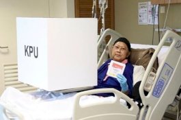 Terbaring di Rumah Sakit, Ani Yudhoyono Tetap Mencoblos
