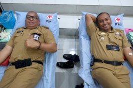 Target 120 Kantong, Pimpinan OPD dan ASN Gowa Kompak Donor Darah
